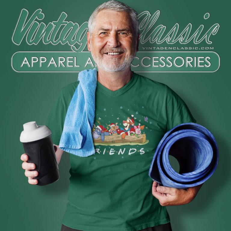 Pooh Bear Disneyland Christmas Family V Neck TShirt Pooh Bear Disneyland Christmas Family V Neck TShirt