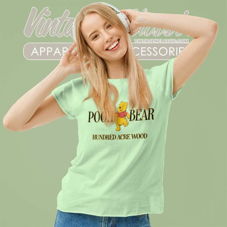 Pooh Bear Hundred Acre Wood Women TShirt Pooh Bear Hundred Acre Wood Women TShirt