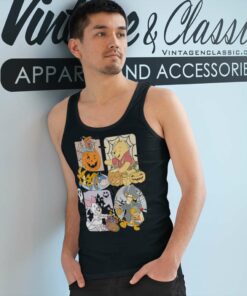 Pooh Eeyore Tigger Piglet Halloween Tank Top Racerback