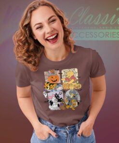 Pooh Eeyore Tigger Piglet Halloween Women TShirt