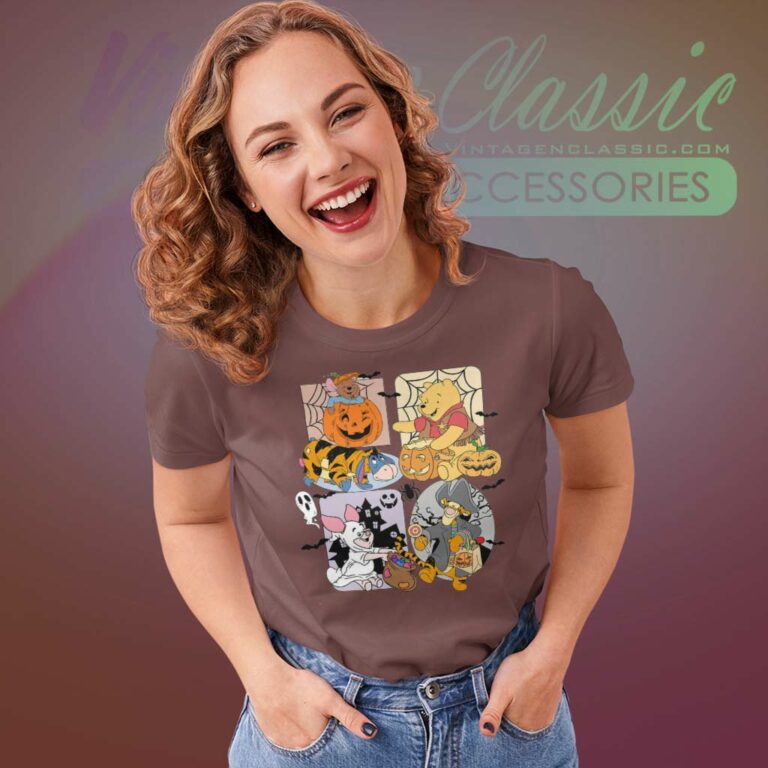 Pooh Eeyore Tigger Piglet Halloween Women TShirt Pooh Eeyore Tigger Piglet Halloween Women TShirt