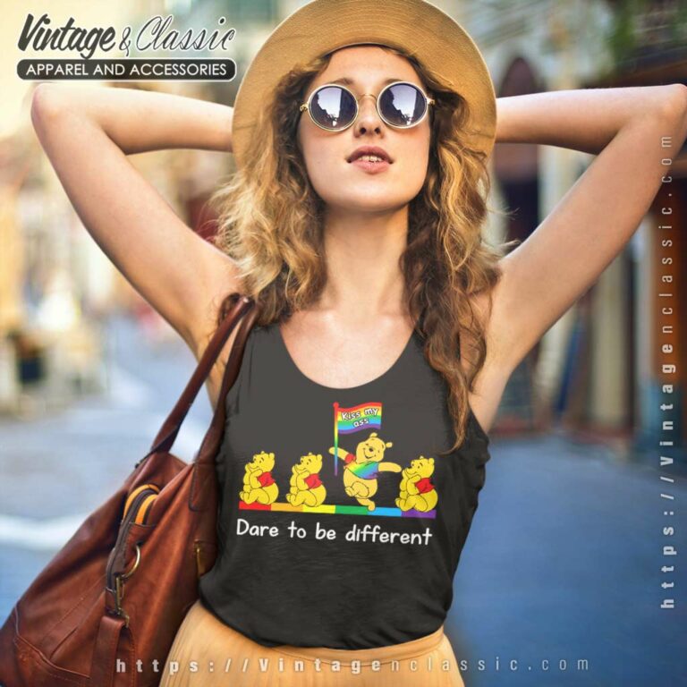 Pooh Kiss My Ass Dare To Be Different Tank Top Racerback Pooh Kiss My Ass Dare To Be Different Tank Top Racerback