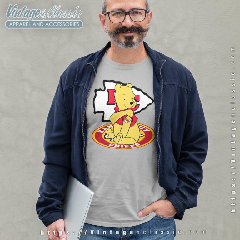Pooh Tattoos Kansas City Chiefs Logo Long Sleeve Tee Pooh Tattoos Kansas City Chiefs Logo Long Sleeve Tee