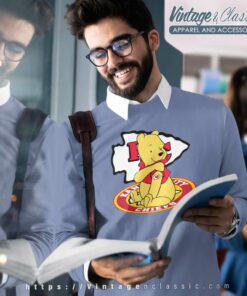 Pooh Tattoos Kansas City Chiefs Logo Sweatshirt