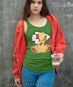 Pooh Tattoos Kansas City Chiefs Logo Tank Top Racerback