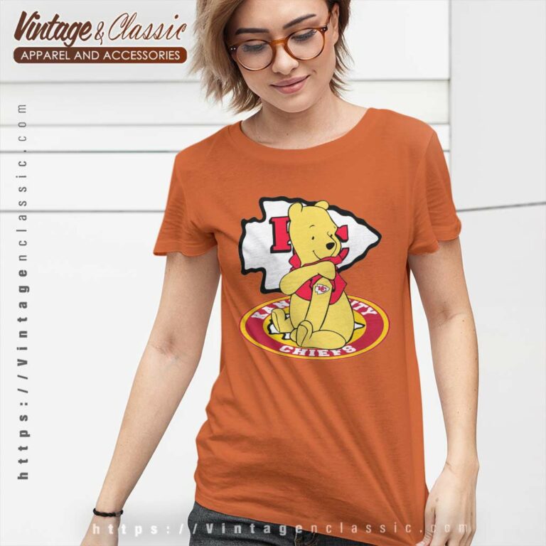 Pooh Tattoos Kansas City Chiefs Logo Women TShirt Pooh Tattoos Kansas City Chiefs Logo Women TShirt