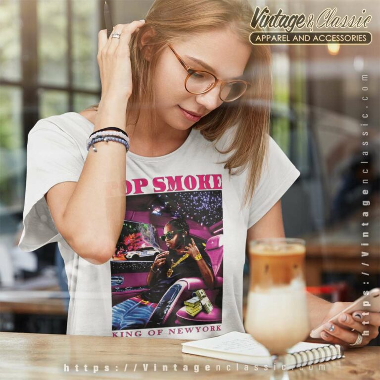 Pop Smoke X Vlone King Of Ny Women TShirt 1 Pop Smoke X Vlone King Of Ny Women TShirt 1