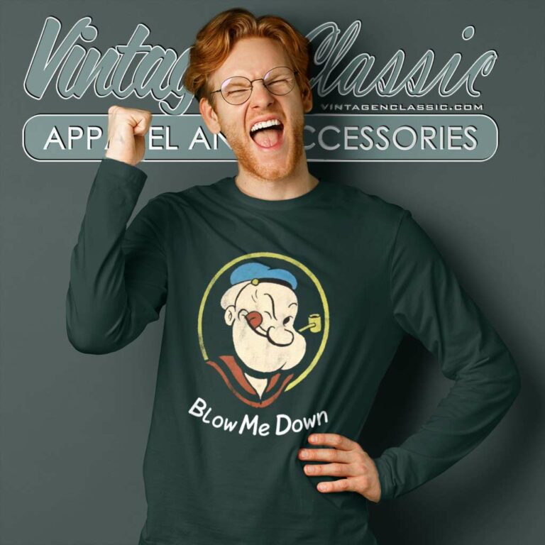 Popeye Blow Me Down Long Sleeve Tee Popeye Blow Me Down Long Sleeve Tee