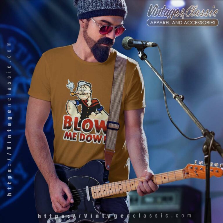 Popeye Blow Me Down Vintage T Shirt Popeye Blow Me Down Vintage T Shirt