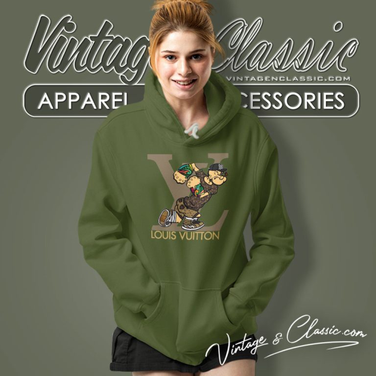 Popeye Louis Vuitton Logo Hoodie Popeye Louis Vuitton Logo Hoodie