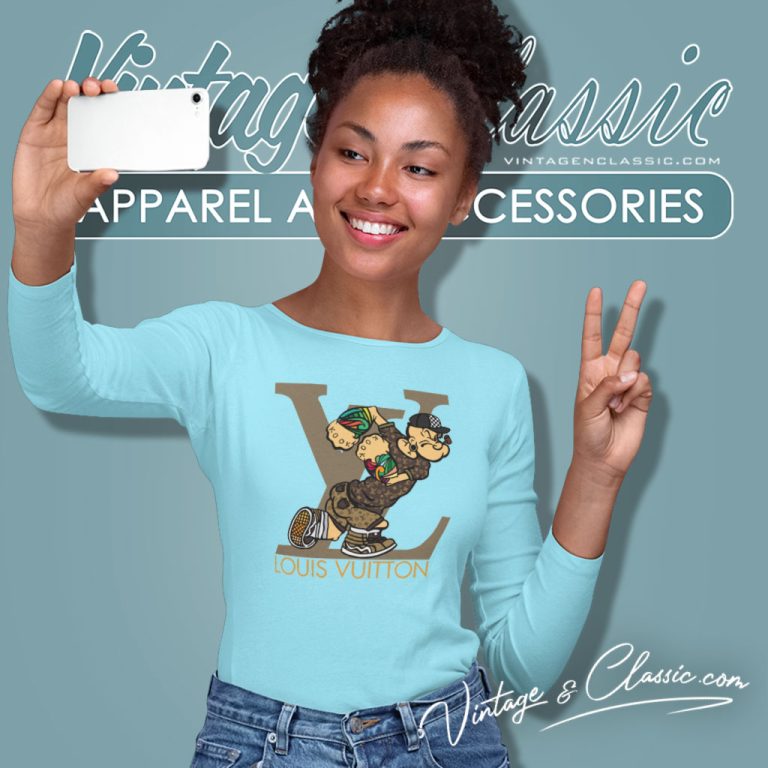 Popeye Louis Vuitton Logo Long Sleeve Tee Popeye Louis Vuitton Logo Long Sleeve Tee