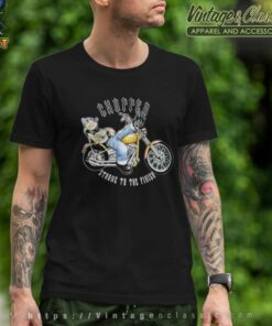 Popeye Motorcycle Chopper T Shirt