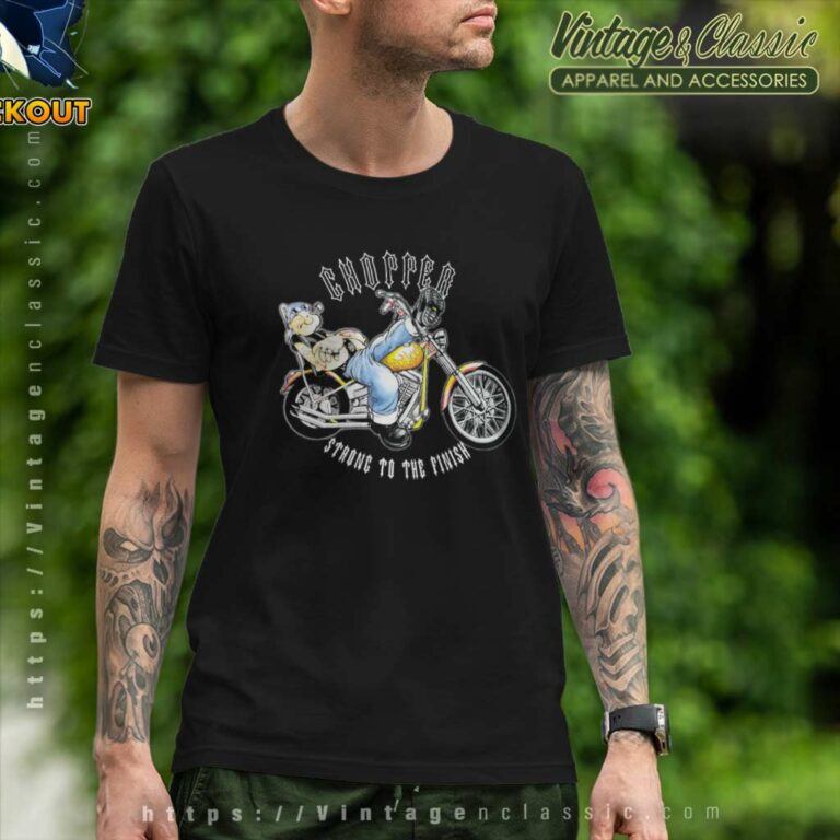 Popeye Motorcycle Chopper T Shirt Popeye Motorcycle Chopper T Shirt