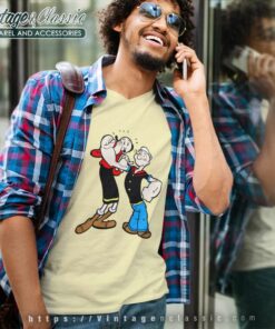 Popeye Muscle V Neck TShirt