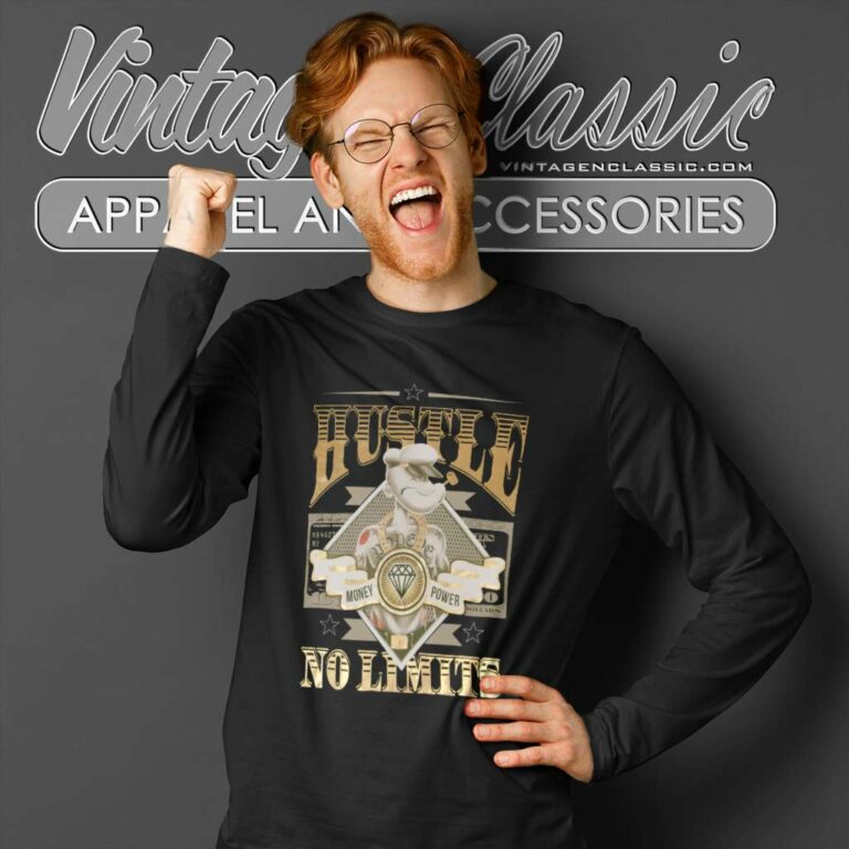 Popeye Shirt Hustle No Limits Money Long Sleeve Tee Popeye Shirt Hustle No Limits Money Long Sleeve Tee