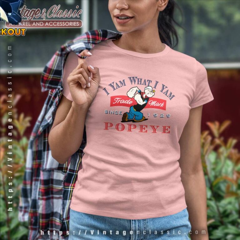 Popeye Shirt I Yam What I Yam Women TShirt Popeye Shirt I Yam What I Yam Women TShirt