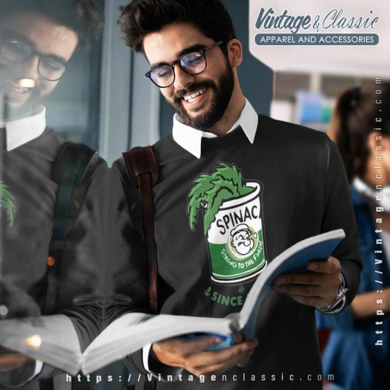 Popeye Shirt Spinach Strong To The Finish Sweatshirt Popeye Shirt Spinach Strong To The Finish Sweatshirt