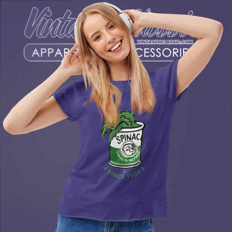 Popeye Shirt Spinach Strong To The Finish Women TShirt Popeye Shirt Spinach Strong To The Finish Women TShirt