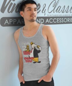 Popeye Shirt Wimpy Hamburger Tank Top Racerback