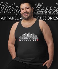 Portland Basketball Team All Time Legends Shirt Portland City Skyline Tank Top Racerback