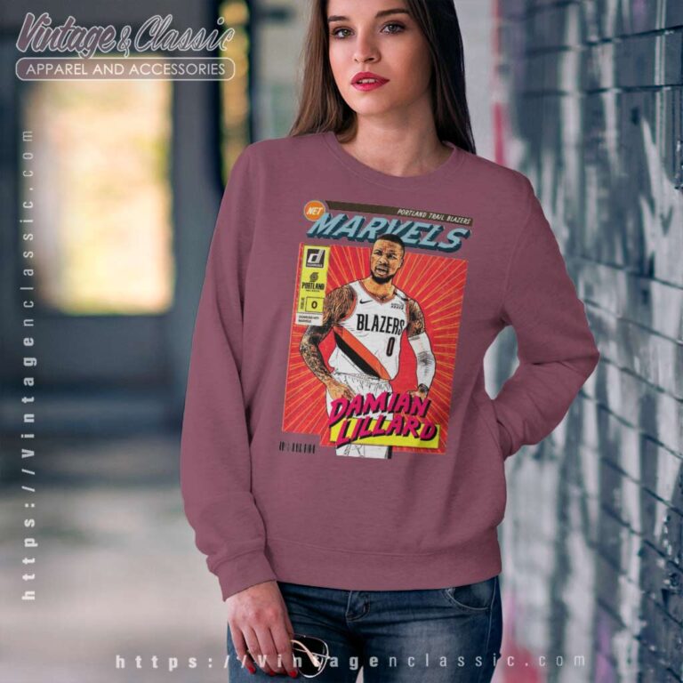 Portland Trail Blazers Damian Lillard Poster Sweatshirt Portland Trail Blazers Damian Lillard Poster Sweatshirt