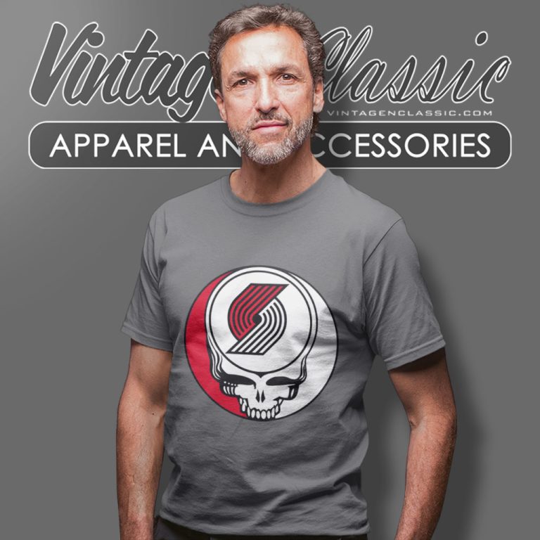 Portland Trail Blazers Grateful Dead Steal Your Face T Shirt Portland Trail Blazers Grateful Dead Steal Your Face T Shirt