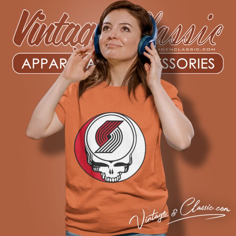 Portland Trail Blazers Grateful Dead Steal Your Face Women T Shirt Portland Trail Blazers Grateful Dead Steal Your Face Women T Shirt