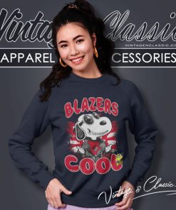 Portland Trail Blazers Nba Cool Snoopy Sweatshirt