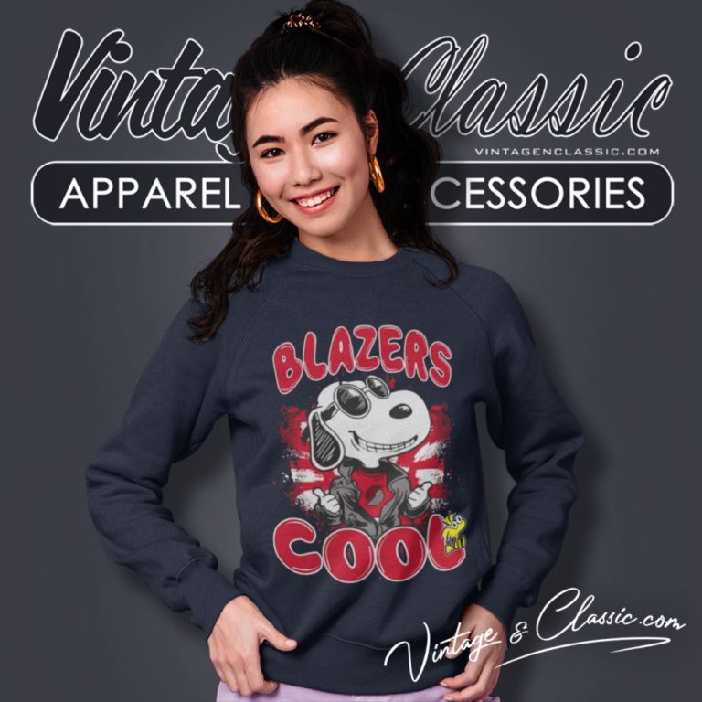 Portland Trail Blazers Nba Cool Snoopy Sweatshirt Portland Trail Blazers Nba Cool Snoopy Sweatshirt