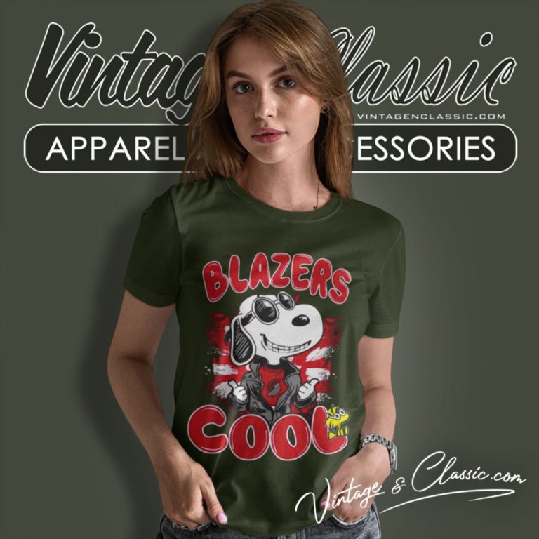 Portland Trail Blazers Nba Cool Snoopy Women T Shirt Portland Trail Blazers Nba Cool Snoopy Women T Shirt