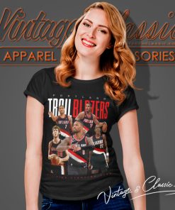 Portland Trail Blazers Shirt All Time Starting Five 2023 Women T Shirt