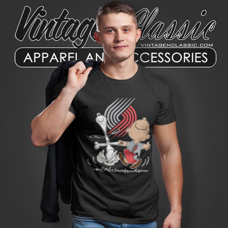 Portland Trail Blazers Shirt Charlie Brown Snoopy T Shirt Portland Trail Blazers Shirt Charlie Brown Snoopy T Shirt