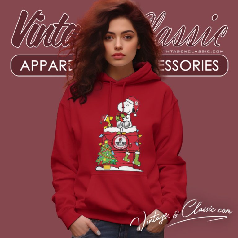 Portland Trail Blazers Shirt Just A Girl Who Loves Christmas And Love Hoodie Portland Trail Blazers Shirt Just A Girl Who Loves Christmas And Love Hoodie