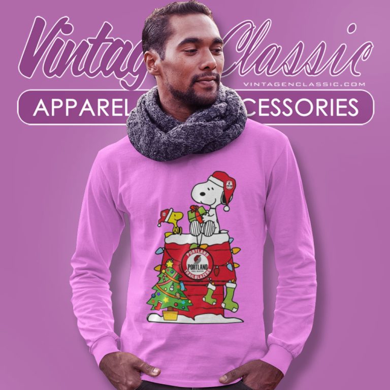 Portland Trail Blazers Shirt Just A Girl Who Loves Christmas And Love Long Sleeve Tee Portland Trail Blazers Shirt Just A Girl Who Loves Christmas And Love Long Sleeve Tee