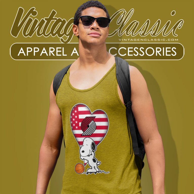Portland Trail Blazers Shirt The Peanuts Movie Adorable Snoopy Tank Top Racerback Portland Trail Blazers Shirt The Peanuts Movie Adorable Snoopy Tank Top Racerback