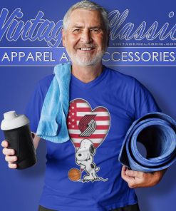 Portland Trail Blazers Shirt The Peanuts Movie Adorable Snoopy V Neck TShirt