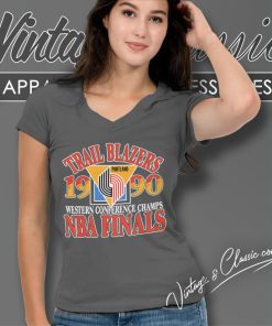 Portland Trail Blazers Shirt Trail Blazers Western Conference Finals Champions V Neck TShirt