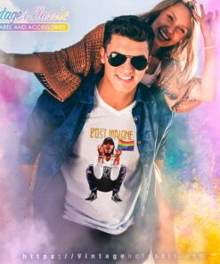 Post Malone Shirt Lgbt American Flag V Neck TShirt