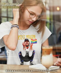 Post Malone Shirt Lgbt American Flag Women TShirt