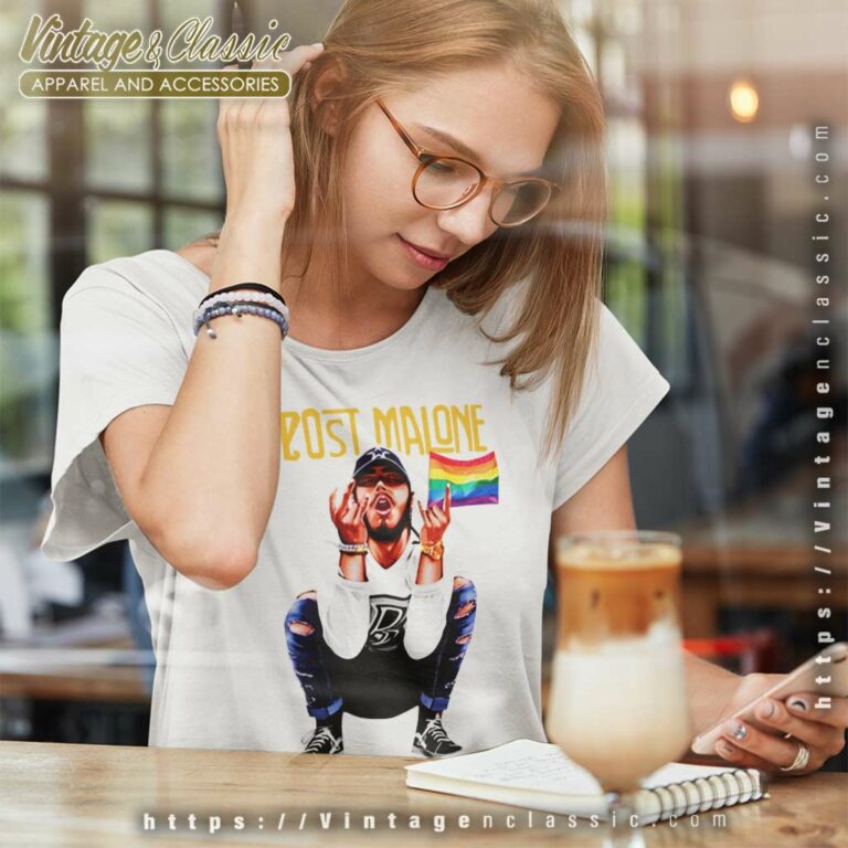 Post Malone Shirt Lgbt American Flag Women TShirt Post Malone Shirt Lgbt American Flag Women TShirt