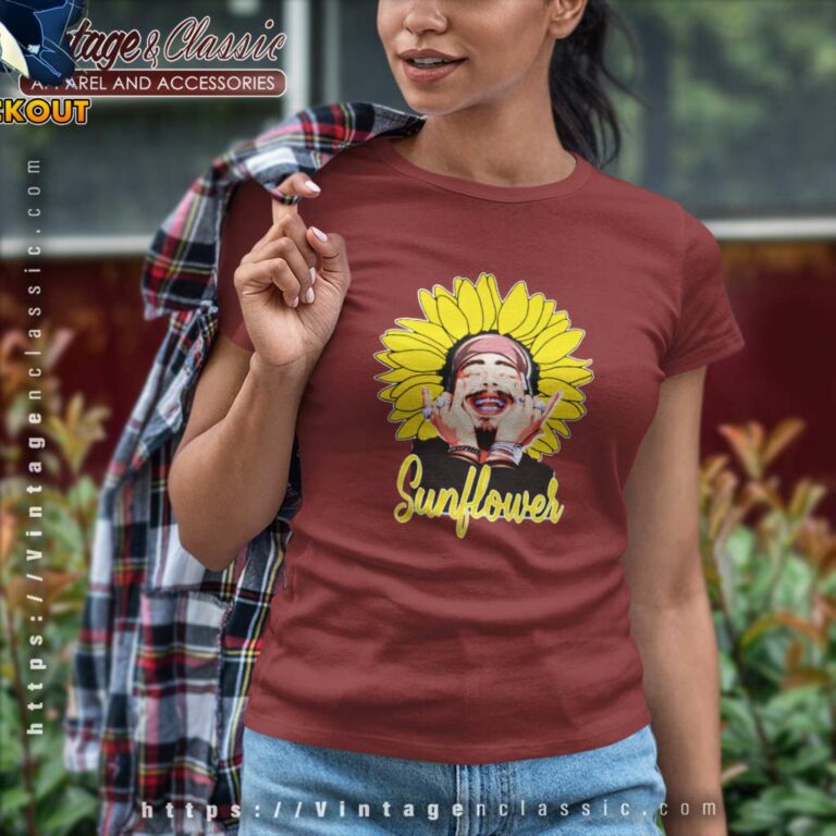 Post Malone Sunflower Women TShirt Post Malone Sunflower Women TShirt