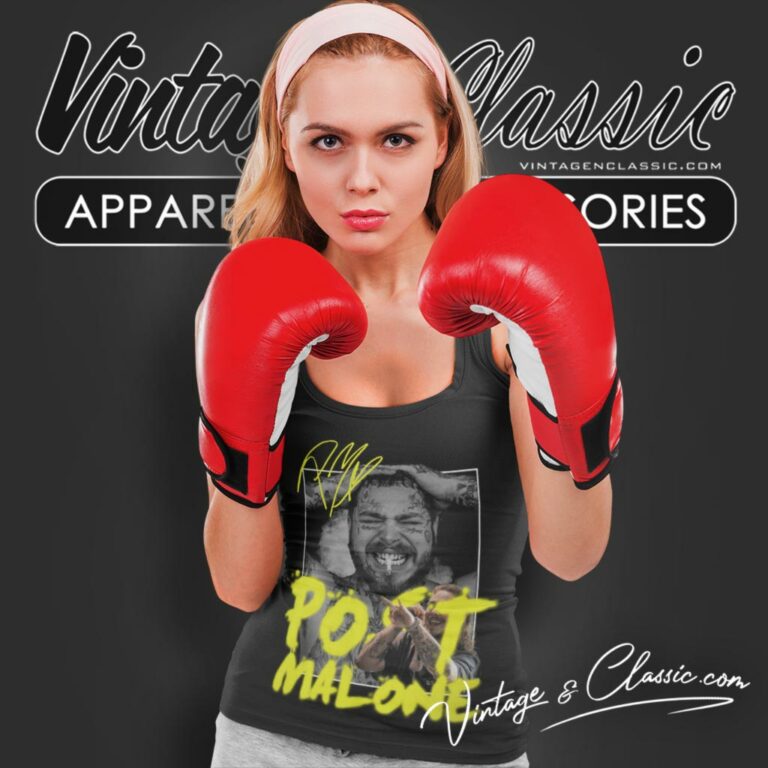 Post Malone Tattoo Smoking Tank Top Racerback Post Malone Tattoo Smoking Tank Top Racerback