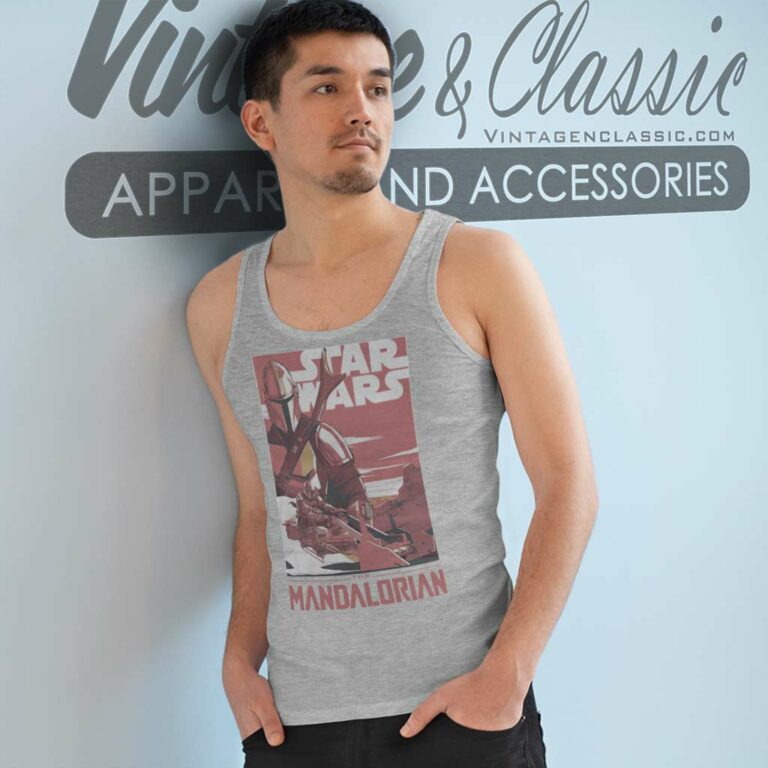 Poster The Mandalorian Star Wars Tank Top Racerback Poster The Mandalorian Star Wars Tank Top Racerback