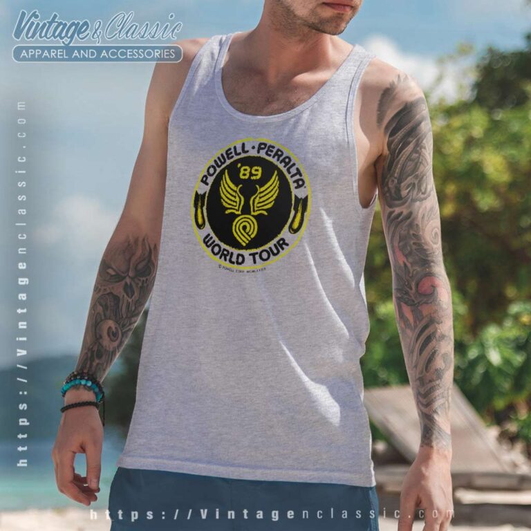 Powell Peralta World Tour 89 Thrasher Tank Top Racerback Powell Peralta World Tour 89 Thrasher Tank Top Racerback