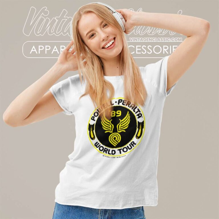 Powell Peralta World Tour 89 Thrasher Women TShirt Powell Peralta World Tour 89 Thrasher Women TShirt