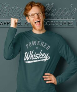 Powered By Whiskey Long Sleeve Tee