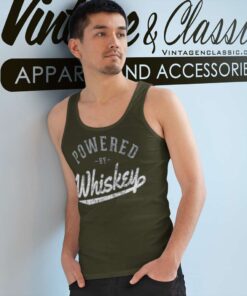 Powered By Whiskey Tank Top Racerback
