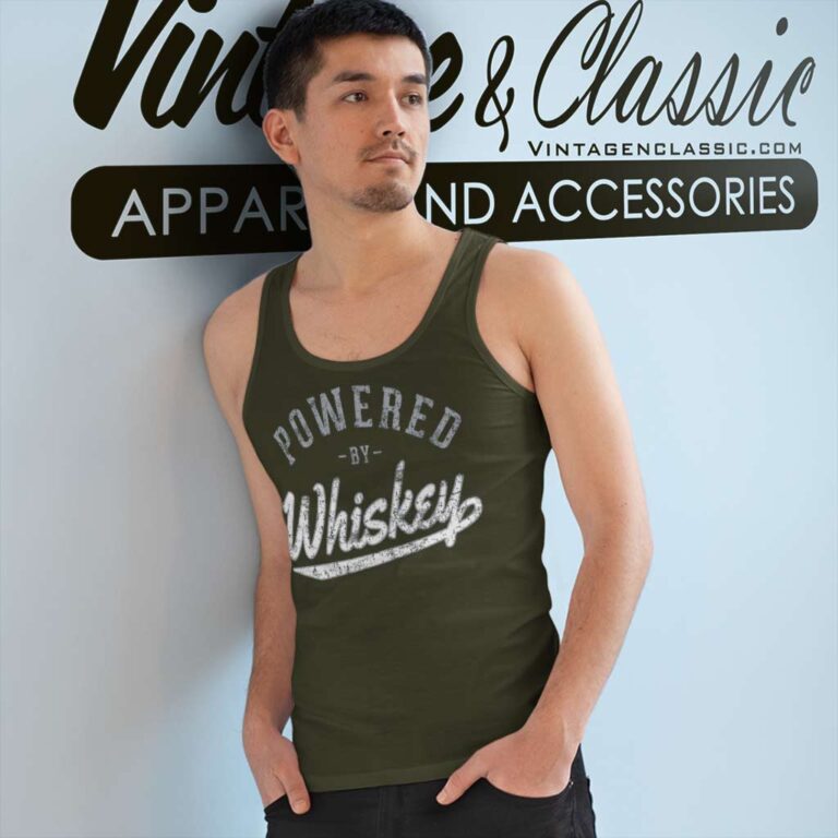 Powered By Whiskey Tank Top Racerback Powered By Whiskey Tank Top Racerback