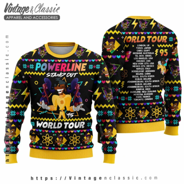Powerline Stand Out Tour Ugly Sweater Ugly Christmas Sweater Powerline Stand Out Tour Ugly Sweater Ugly Christmas Sweater