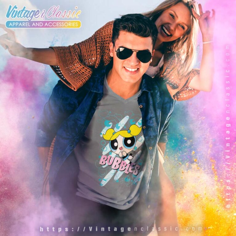 Powerpuff Girls Bubbles V Neck TShirt Powerpuff Girls Bubbles V Neck TShirt